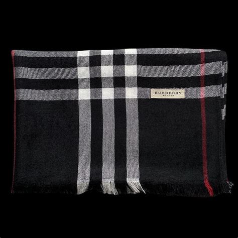 burberry schal schwarz rot|authentic Burberry scarves.